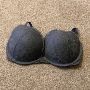 VS Gray lace dream angels push up bra 32 DDD